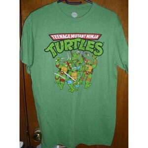 Men's Green Ninja Turtle T-Shirt Size Small NWT B5